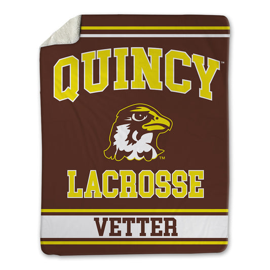 Quincy - NCAA Men's Lacrosse : Austin Vetter - Blanket-0