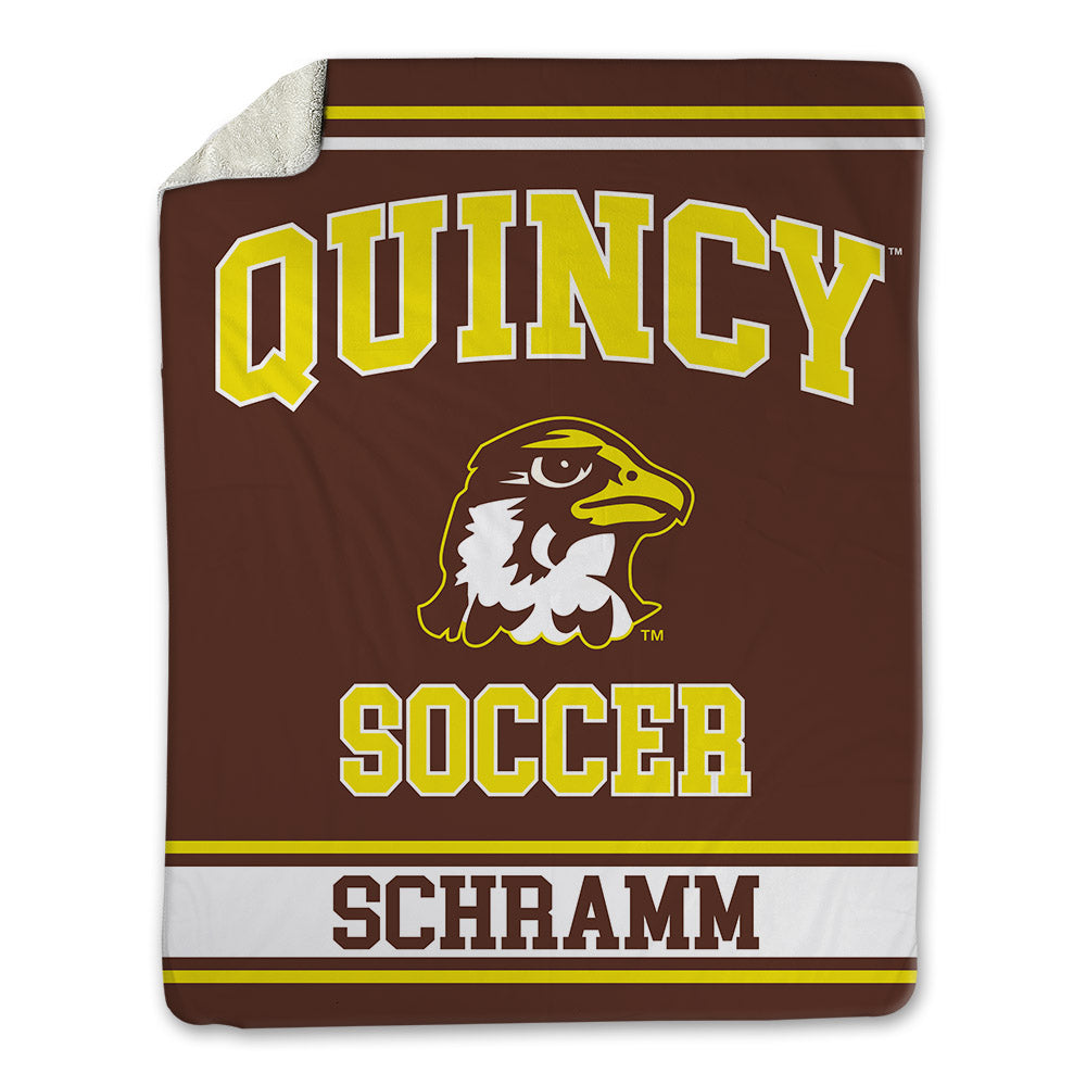 Quincy - NCAA Men's Soccer : Ben Schramm - Blanket-0