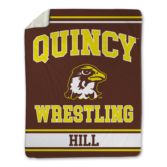 Quincy - NCAA Wrestling : Isaiah Hill - Blanket-0