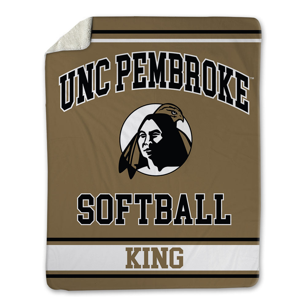 UNC Pembroke - NCAA Softball : Kaitlyn King - Blanket-0