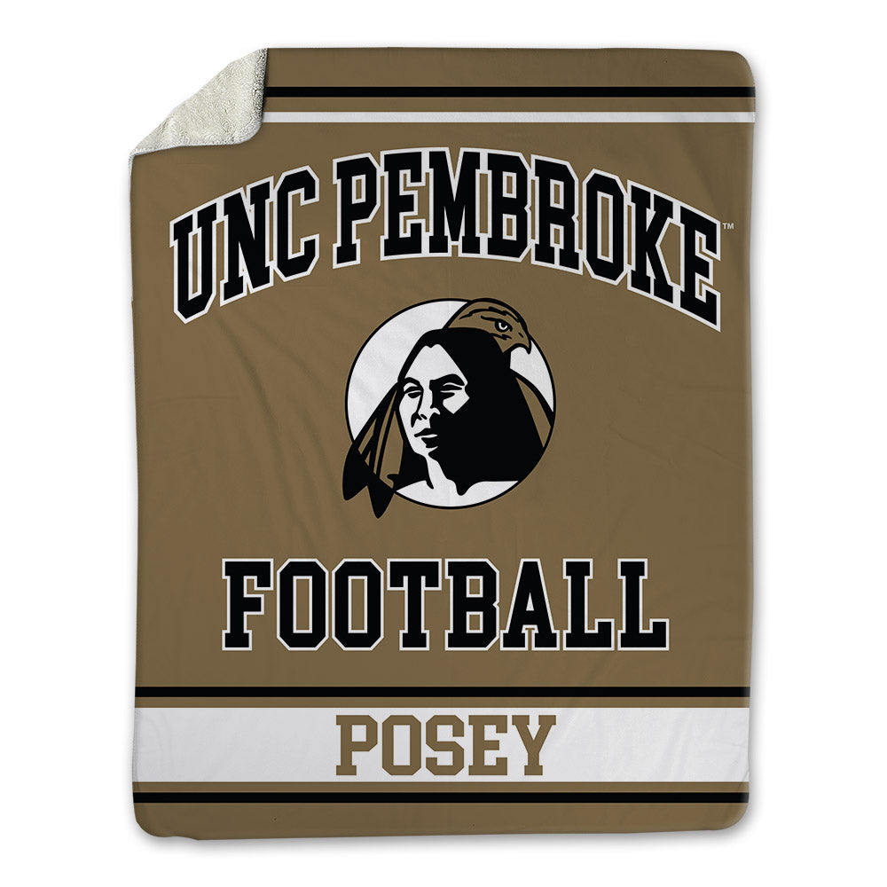 UNC Pembroke - NCAA Football : Miles Posey - Blanket-0