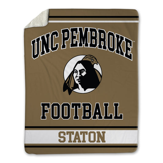 UNC Pembroke - NCAA Football : Kaleb Staton - Blanket-0