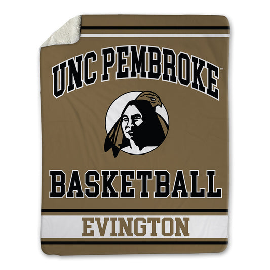 UNC Pembroke - NCAA Women's Basketball : Natalie Evington - Blanket-0