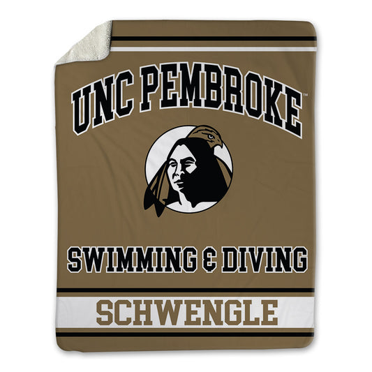 UNC Pembroke - NCAA Women's Swimming & Diving : Britta Schwengle - Blanket-0