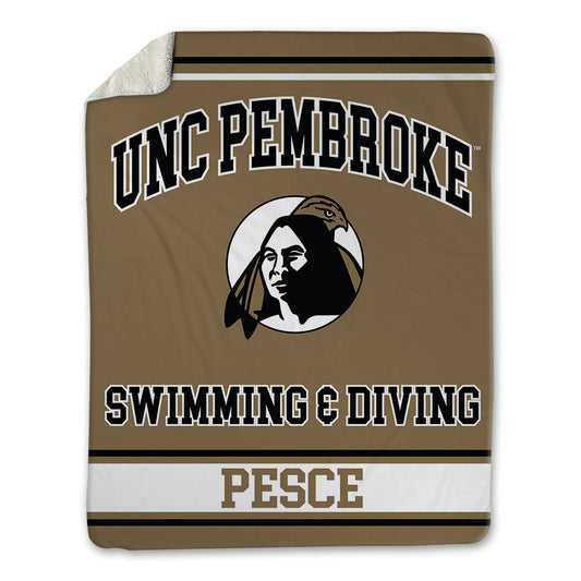 UNC Pembroke - NCAA Women's Swimming & Diving : Fabiana Pesce - Blanket-0