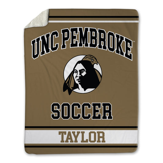 UNC Pembroke - NCAA Women's Soccer : Cora Taylor - Blanket-0