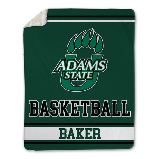 Adams State - NCAA Men's Basketball : Dillan Baker - Blanket-0