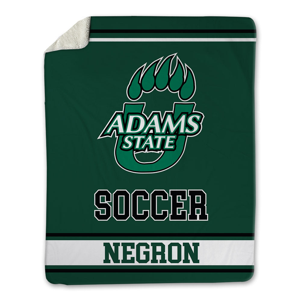 Adams State - NCAA Men's Soccer : Joshua Negron - Blanket-0