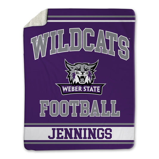 Weber - NCAA Football : Dijon Jennings - Blanket-0