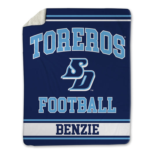 San Diego - NCAA Football : Nathan Benzie - Blanket-0