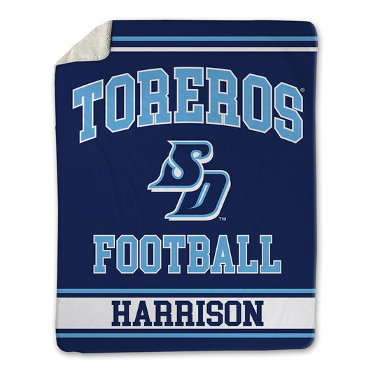 San Diego - NCAA Football : Luke Harrison - Blanket-0