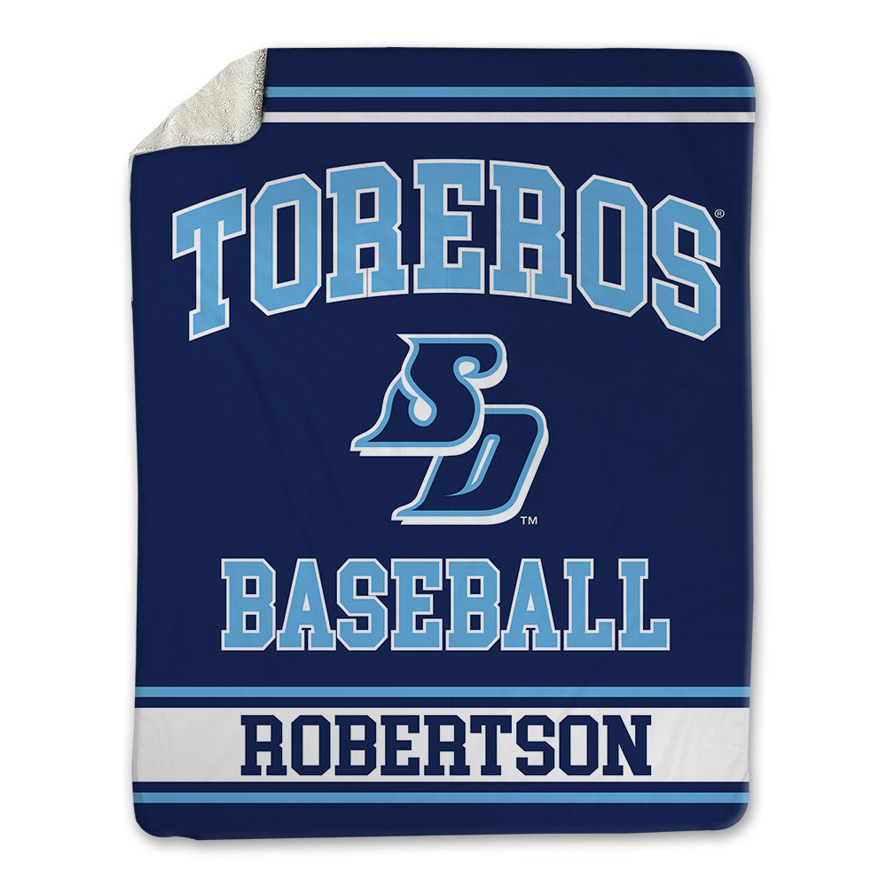 San Diego - NCAA Baseball : Jamie Robertson - Blanket-0