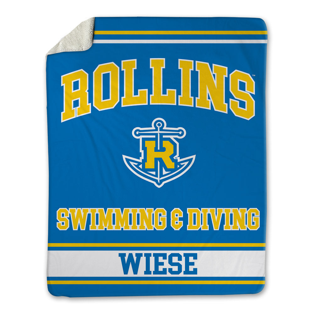 Rollins - NCAA Men's Swimming & Diving : Cooper Wiese - Blanket-0