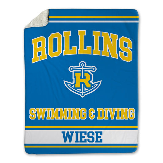 Rollins - NCAA Men's Swimming & Diving : Cooper Wiese - Blanket-0