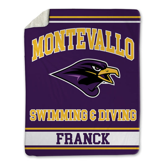 Montevallo - NCAA Men's Swimming & Diving : Jimmy Franck - Blanket-0