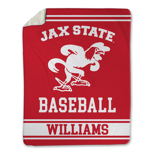 Jax State - NCAA Baseball : Luke Williams - Blanket-0
