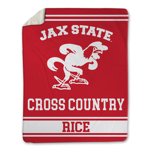 Jax State - NCAA Men's Cross Country : Tanner Rice - Blanket-0