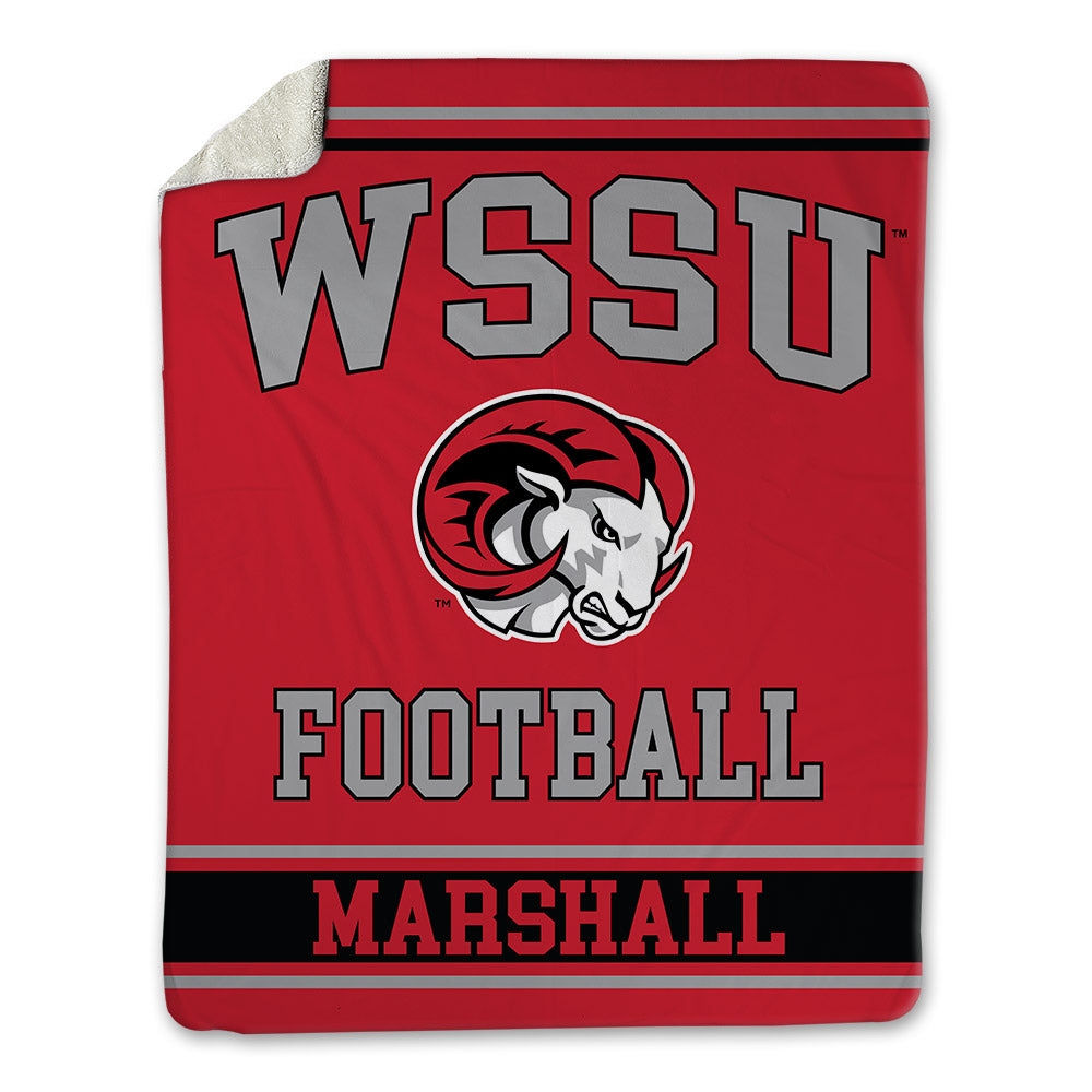 WSSU - NCAA Football : Noah Marshall - Blanket-0