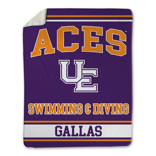 Evansville - NCAA Men's Swimming & Diving : Wyatt Gallas - Blanket-0