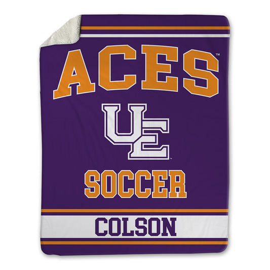Evansville - NCAA Women's Soccer : Liv Colson - Blanket-0