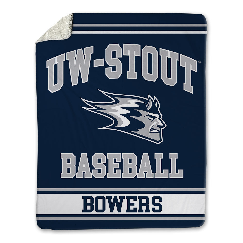 UW Stout - NCAA Baseball : Leyten Bowers - Blanket-0