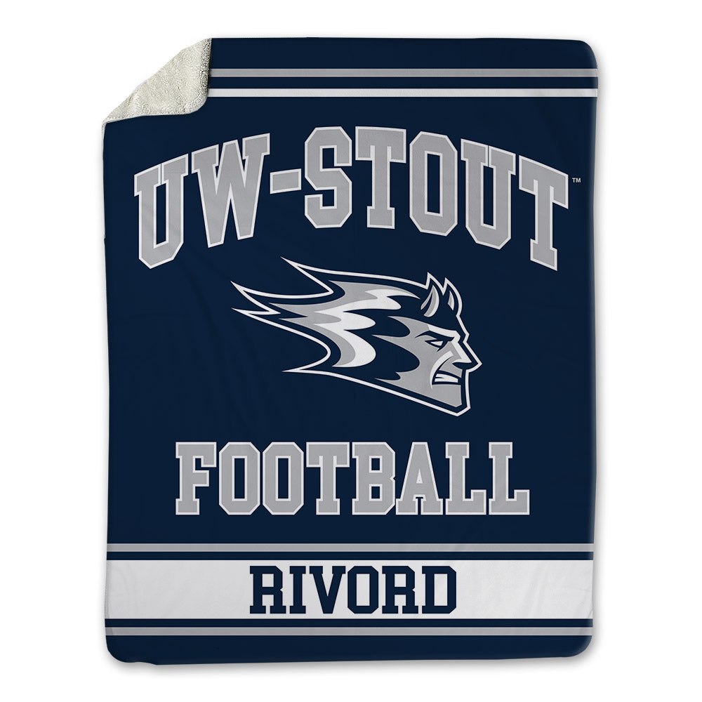 UW Stout - NCAA Football : Garet Rivord - Blanket-0