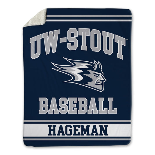 UW Stout - NCAA Baseball : Colin Hageman - Blanket-0