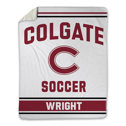 Colgate - NCAA Men's Soccer : Aidan Wright - Blanket-0