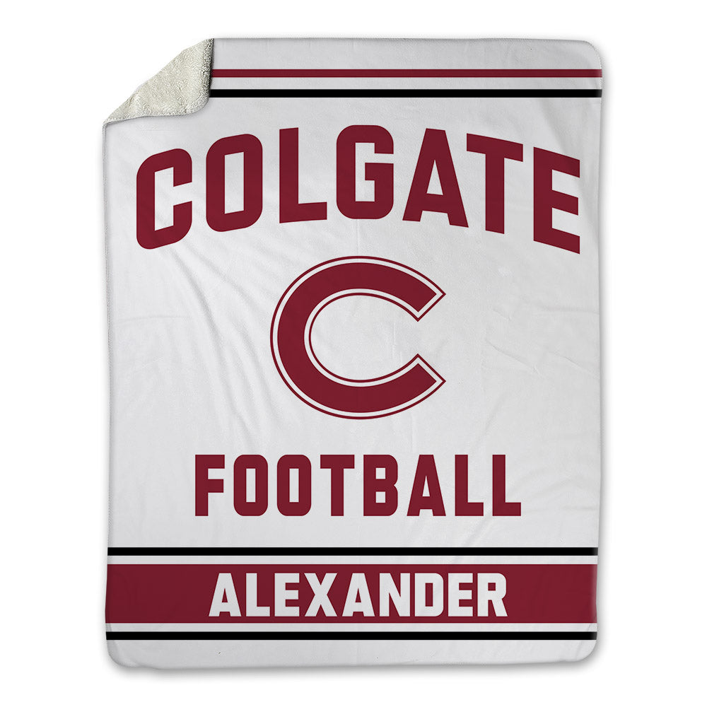 Colgate - NCAA Football : Kaleb Alexander - Blanket-0