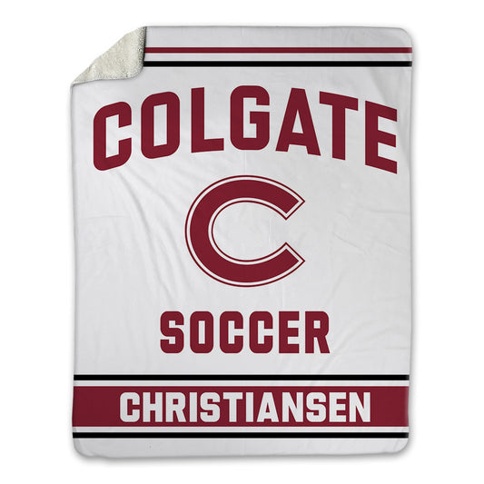 Colgate - NCAA Men's Soccer : Mason Christiansen - Blanket-0