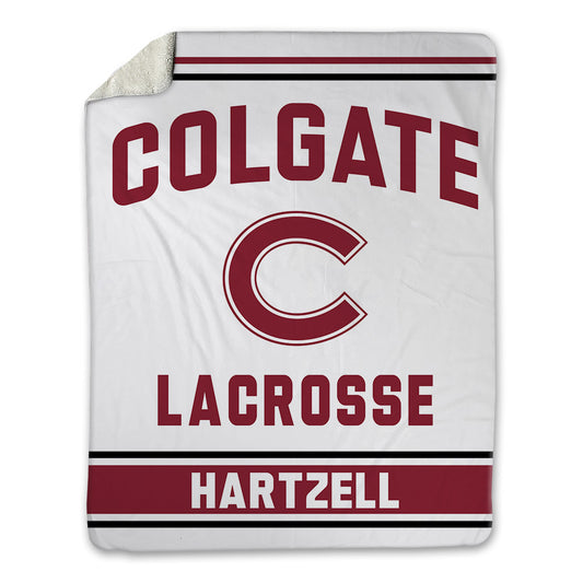 Colgate - NCAA Men's Lacrosse : Johnny Hartzell - Blanket-0
