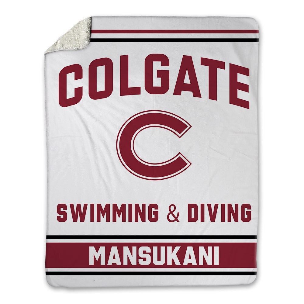 Colgate - NCAA Women's Swimming & Diving : Jayne Mansukani - Blanket-0