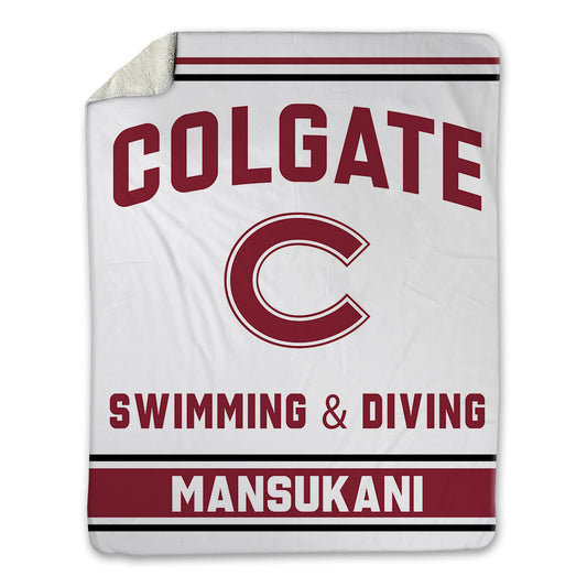 Colgate - NCAA Women's Swimming & Diving : Jayne Mansukani - Blanket-0