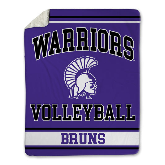 Winona - NCAA Women's Volleyball : Ellie Bruns - Blanket-0