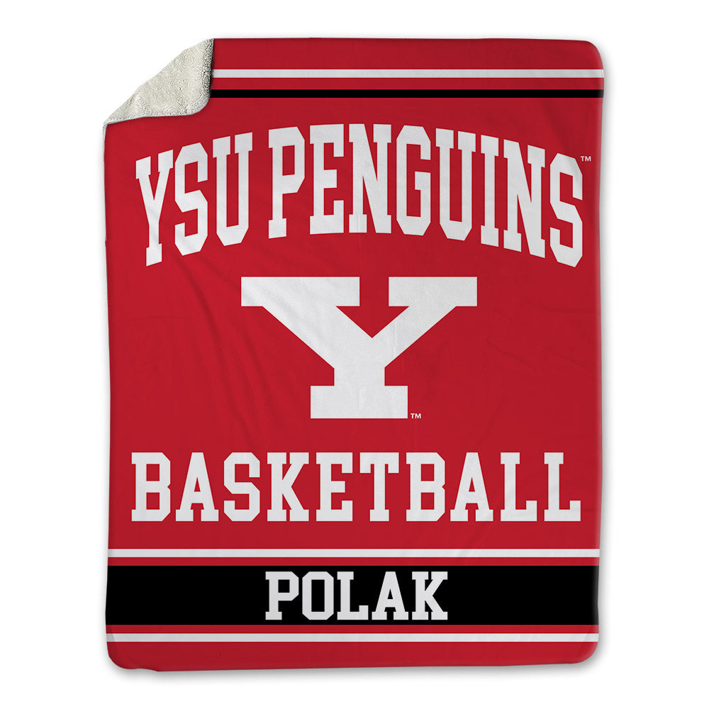 Youngstown State - NCAA Men's Basketball : Cam Polak - Blanket-0