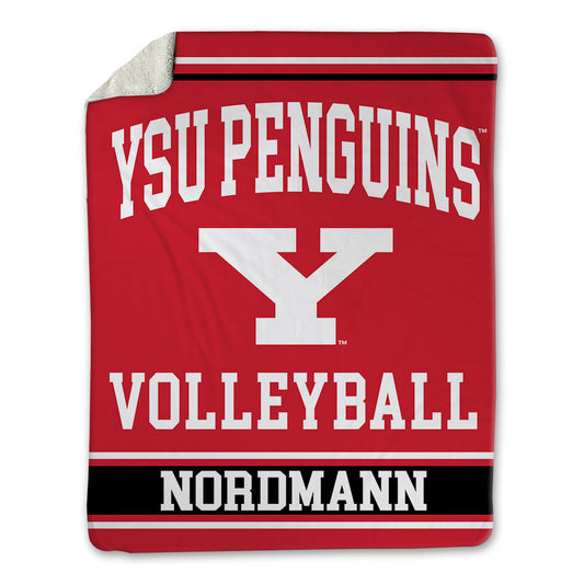 Youngstown State - NCAA Women's Volleyball : Taya Nordmann - Blanket-0