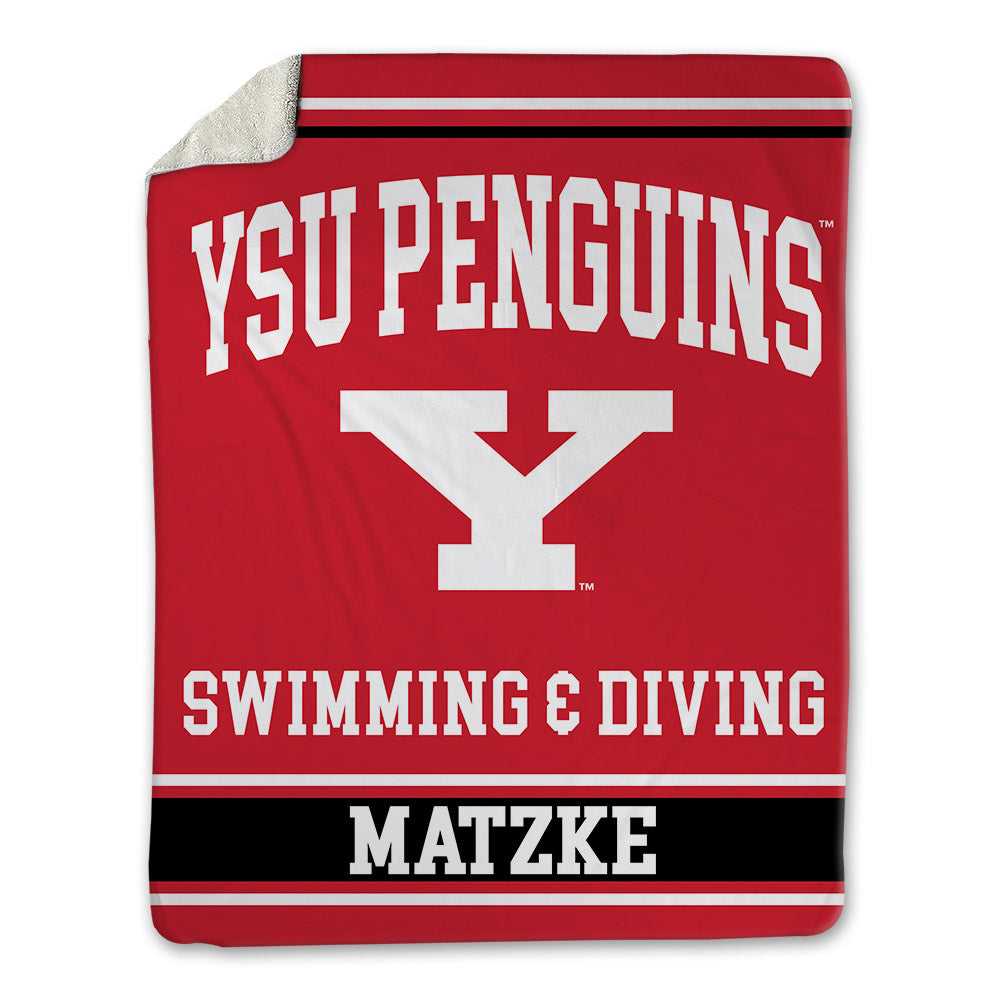 Youngstown State - NCAA Women's Swimming & Diving : Amelia Matzke - Blanket-0