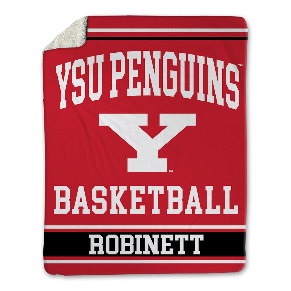 Youngstown State - NCAA Men's Basketball : Tyler Robinett - Blanket-0