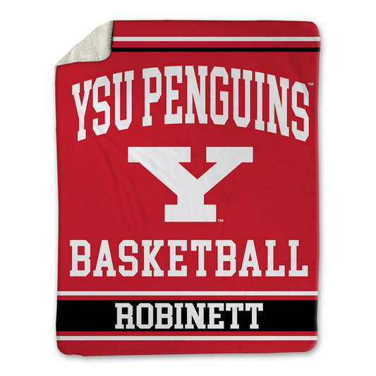 Youngstown State - NCAA Men's Basketball : Tyler Robinett - Blanket-0