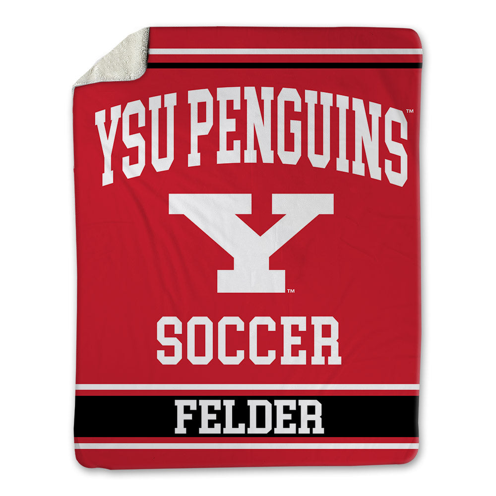 Youngstown State - NCAA Women's Soccer : Sara Felder - Blanket-0