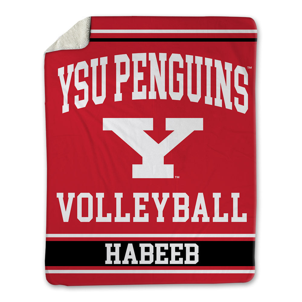 Youngstown State - NCAA Women's Volleyball : Brie Habeeb - Blanket-0