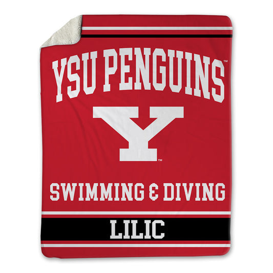 Youngstown State - NCAA Women's Swimming & Diving : Lara Lilic - Blanket-0