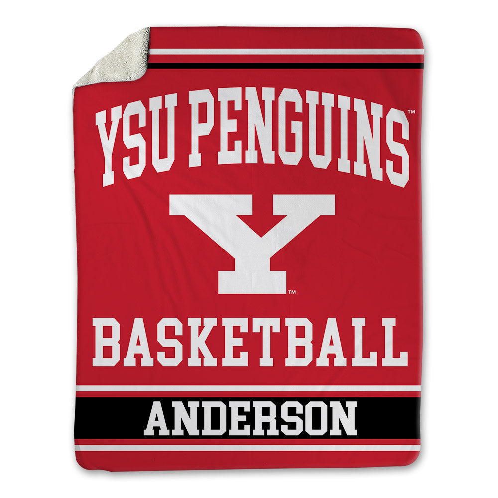 Youngstown State - NCAA Men's Basketball : Derrick Anderson - Blanket-0