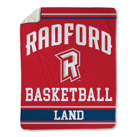 Radford - NCAA Men's Basketball : Bradley Land - Blanket-0