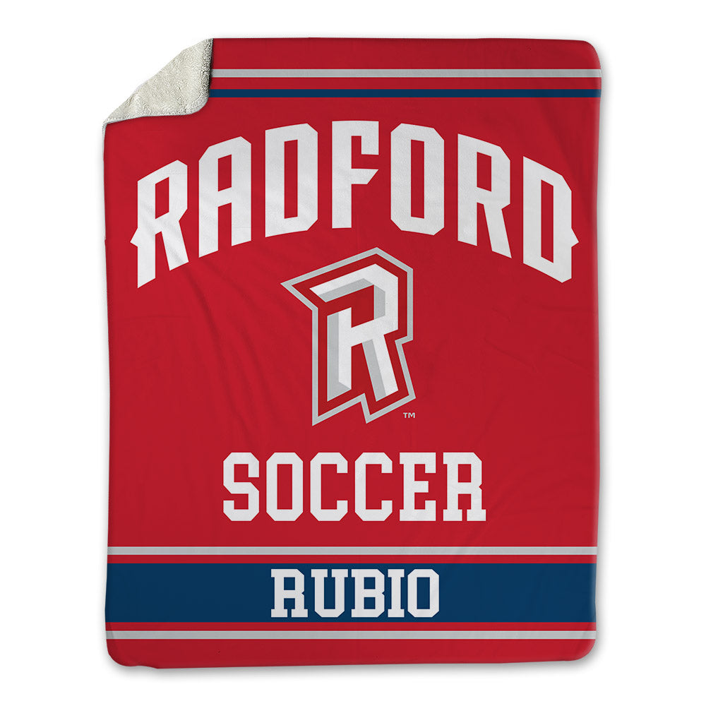 Radford - NCAA Men's Soccer : Cesar Rubio - Blanket-0