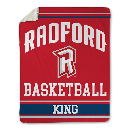 Radford - NCAA Men's Basketball : LaDavian King - Blanket-0