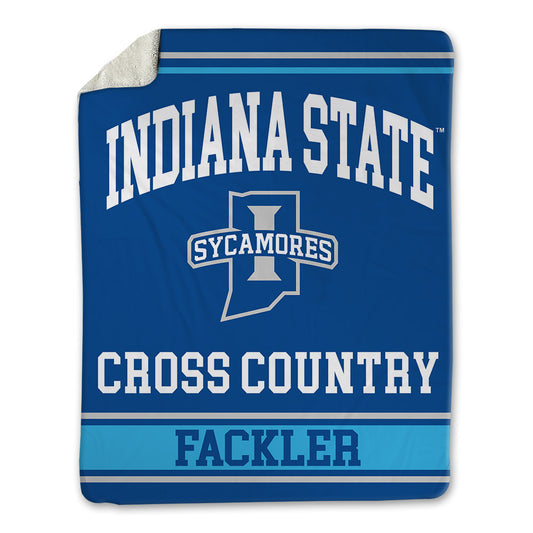 Indiana State - NCAA Men's Cross Country : Xander Fackler - Blanket-0