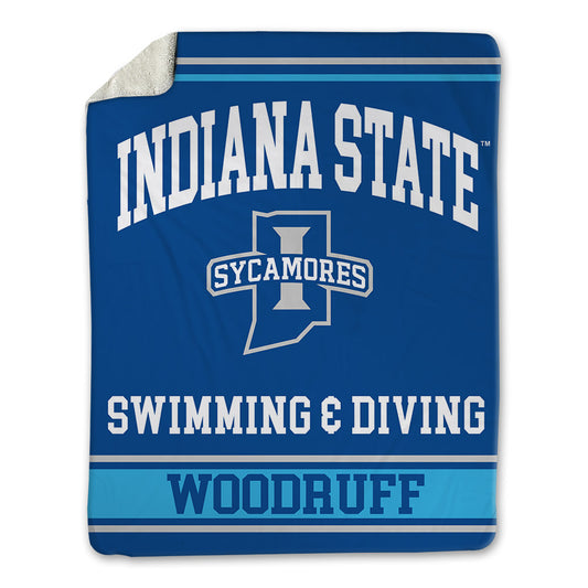 Indiana State - NCAA Women's Swimming & Diving : Brenna Woodruff - Blanket-0
