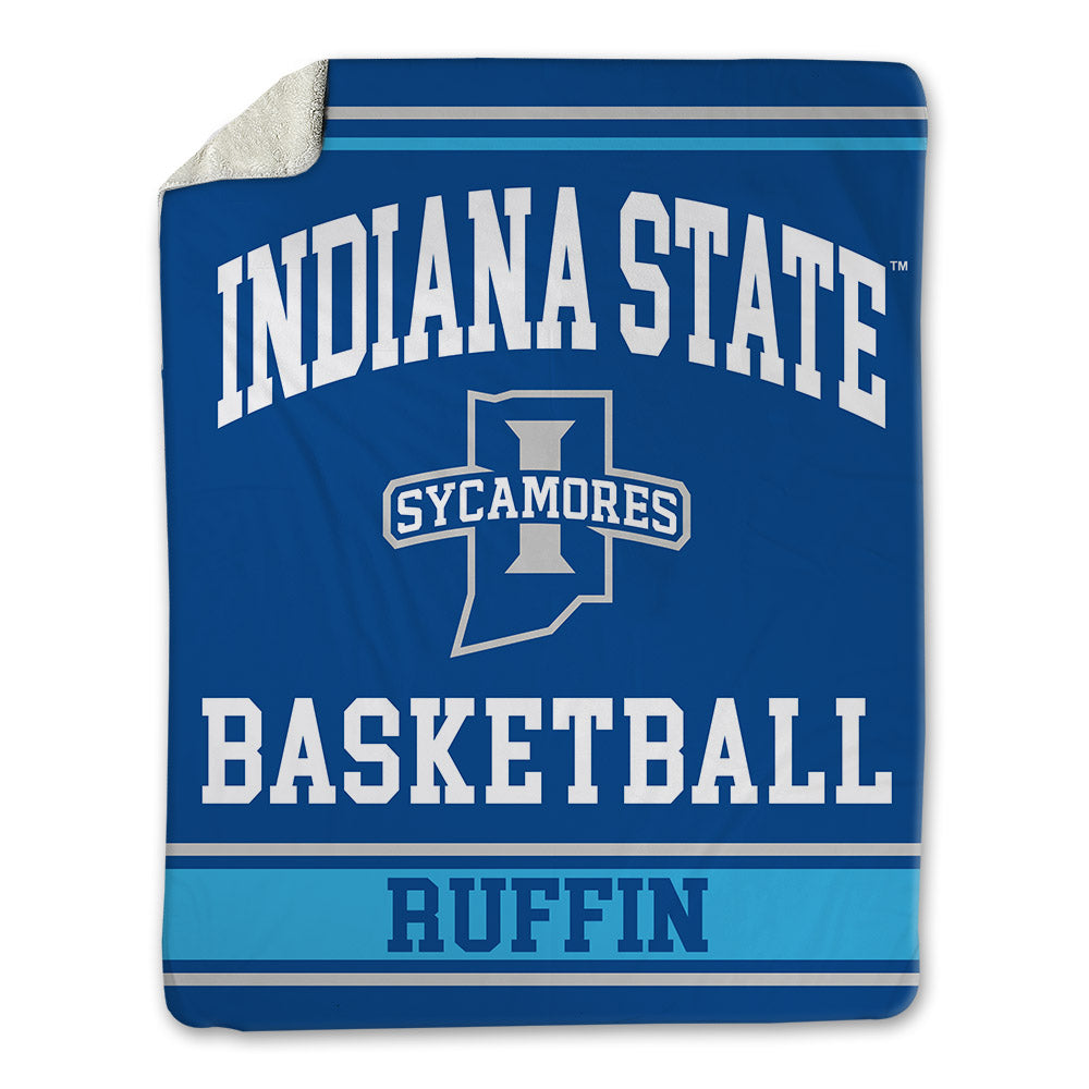 Indiana State - NCAA Women's Basketball : Queen Ruffin - Blanket-0