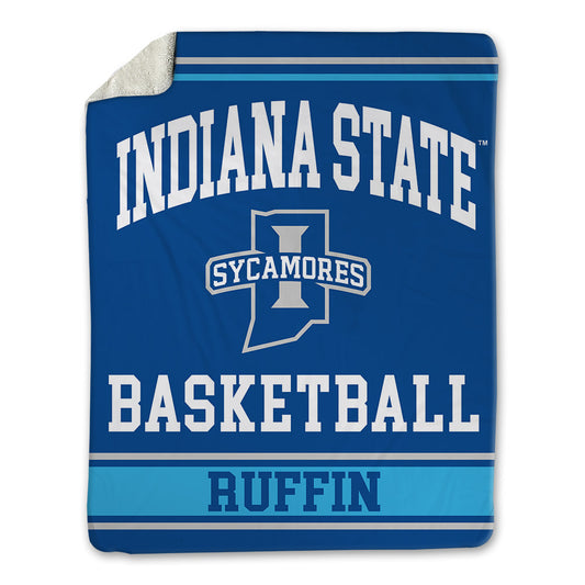 Indiana State - NCAA Women's Basketball : Queen Ruffin - Blanket-0